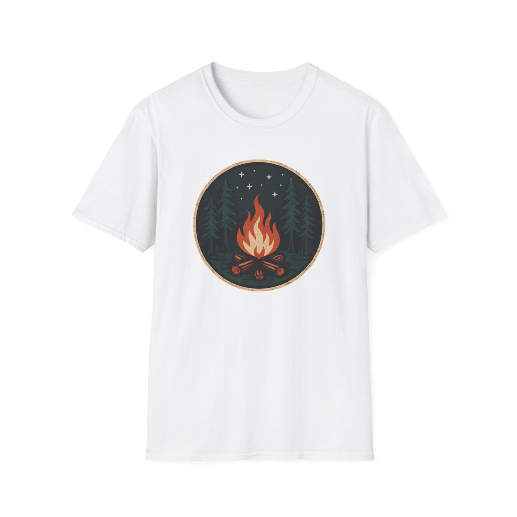 Campfire Night T-Shirt — Cozy Wilderness Bonfire Graphic Tee