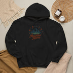 Mountain Mama Hoodie — Floral Mountain Graphic Pullover for Outdoor Moms