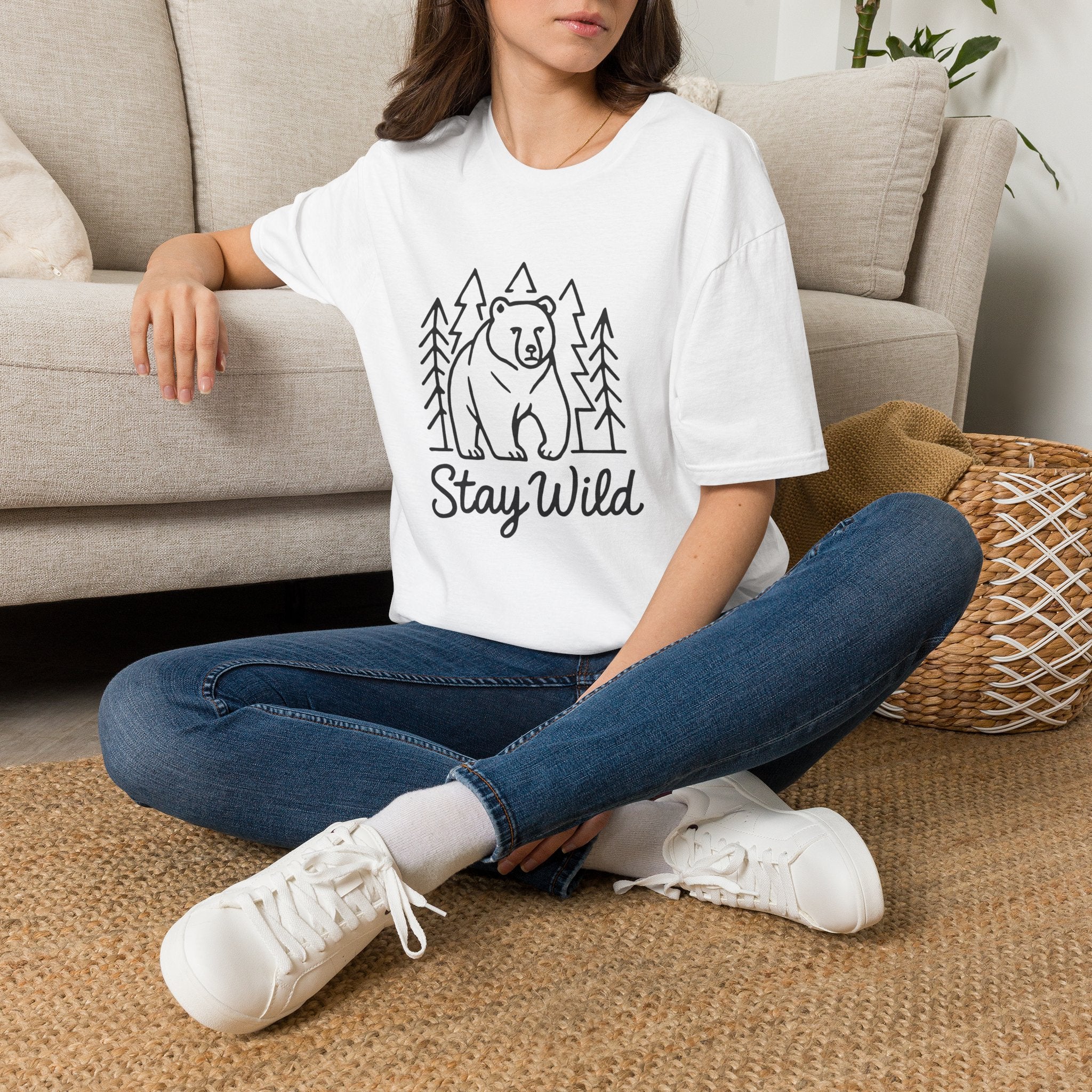 Bear Forest 'Stay Wild' T-Shirt — Adventure Outdoor Nature Tee