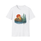Mountain Sunset T-Shirt — Vintage Pine Forest Graphic