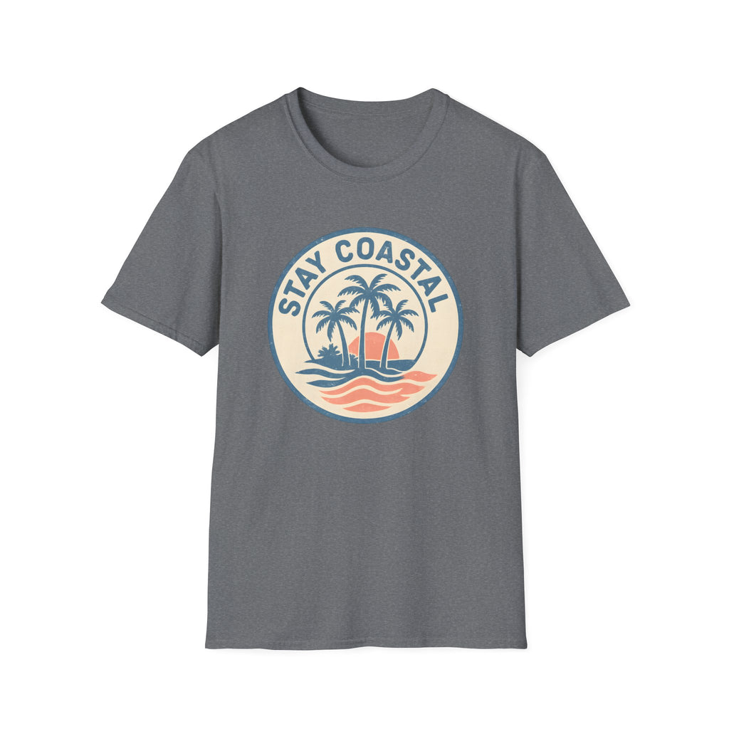 Stay Coastal T-Shirt — Vintage Palm Beach Sunset Tee