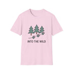 Into the Wild T-Shirt — Pine Trees & Paw Prints Outdoors Tee