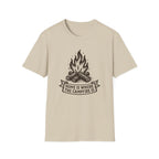 Campfire Graphic T-Shirt — "Home Is Where the Campfire Is" Outdoor Tee