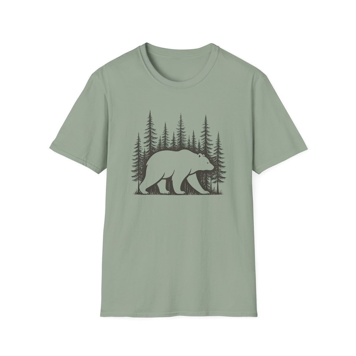 Bear Forest T-Shirt — Woodland Bear Graphic Tee
