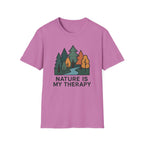 Nature Is My Therapy T-Shirt — Scenic Forest River Graphic Tee