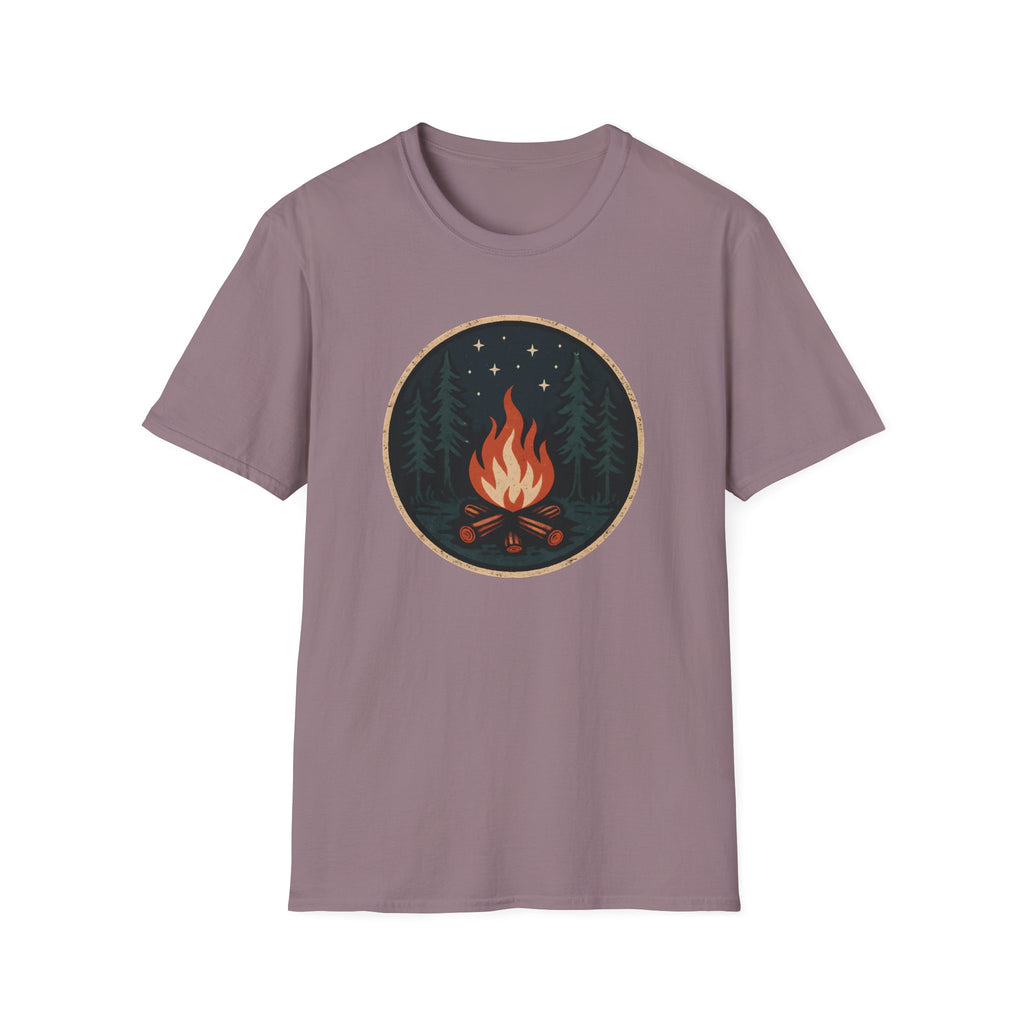 Campfire Night T-Shirt — Cozy Wilderness Bonfire Graphic Tee