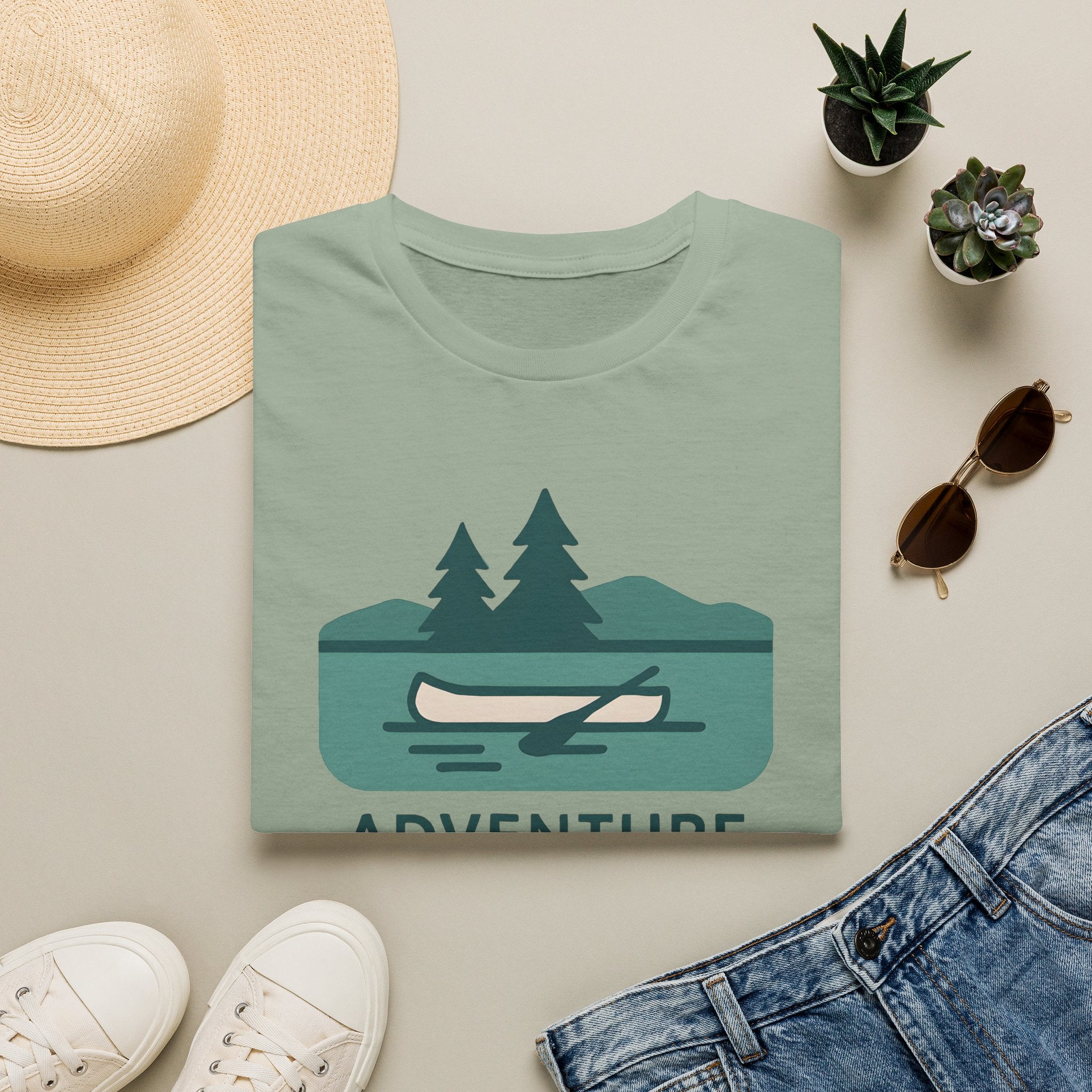 Adventure Awaits Canoe T-Shirt
