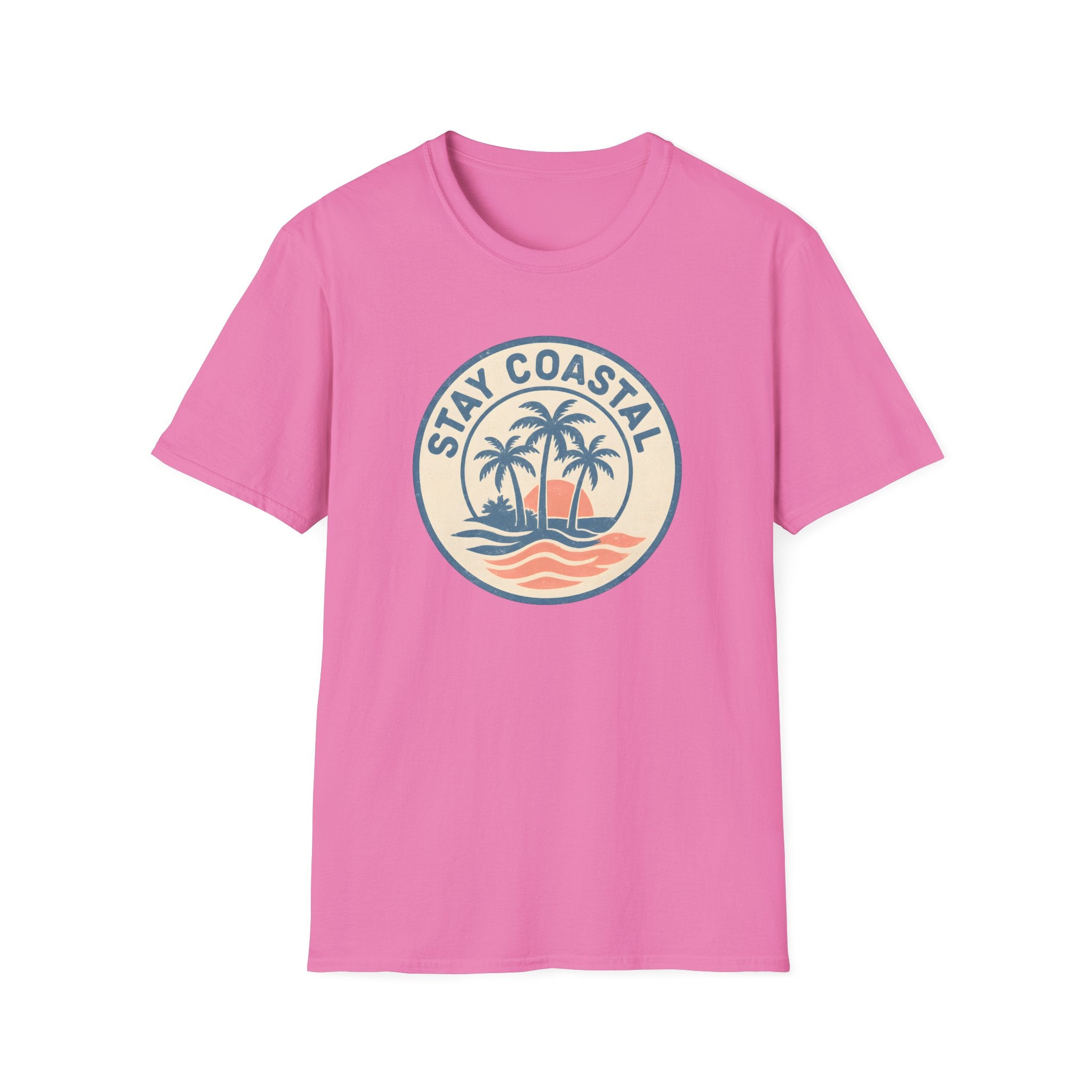 Stay Coastal T-Shirt — Vintage Palm Beach Sunset Tee