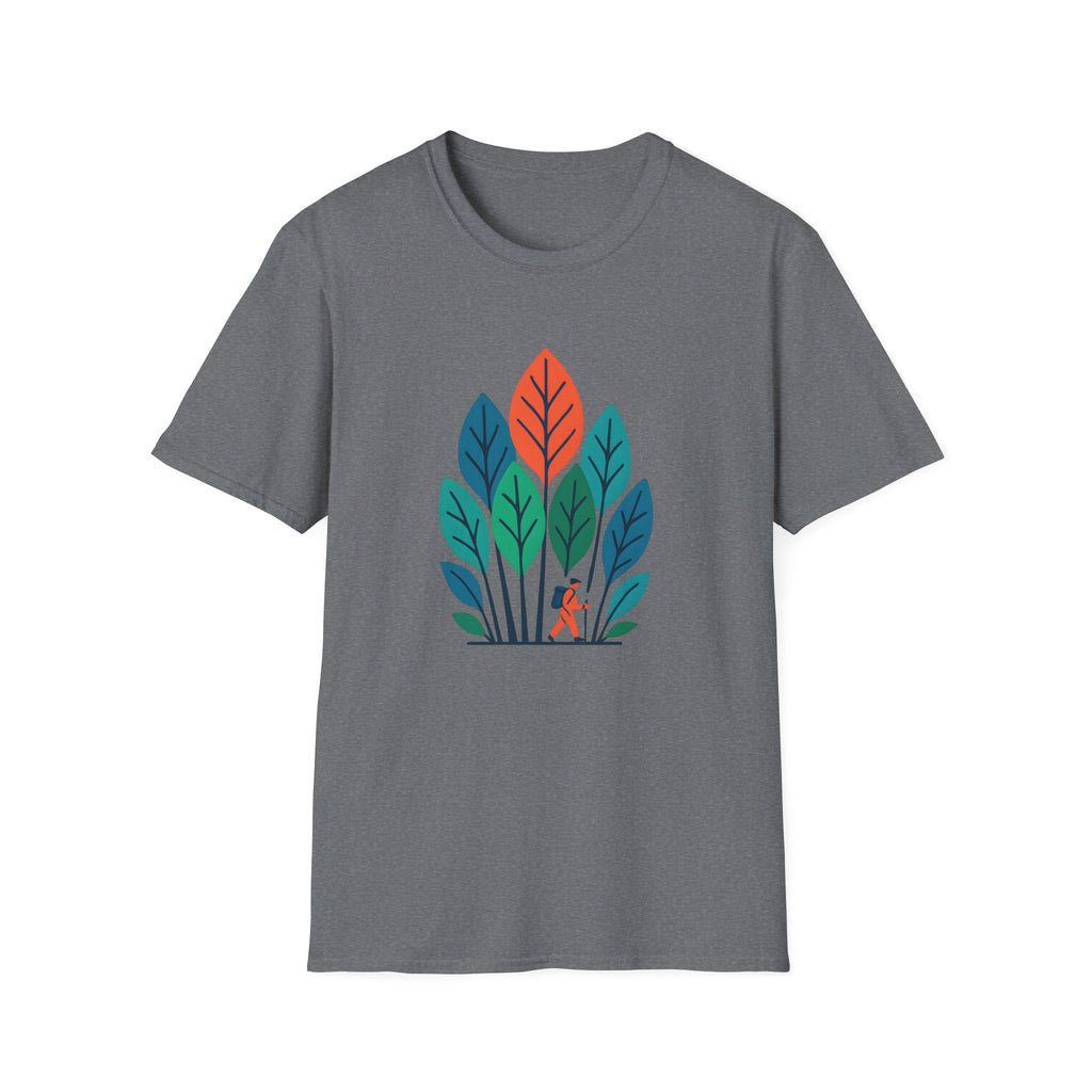 Minimalist Colorful Leaf Forest Graphic T-Shirt