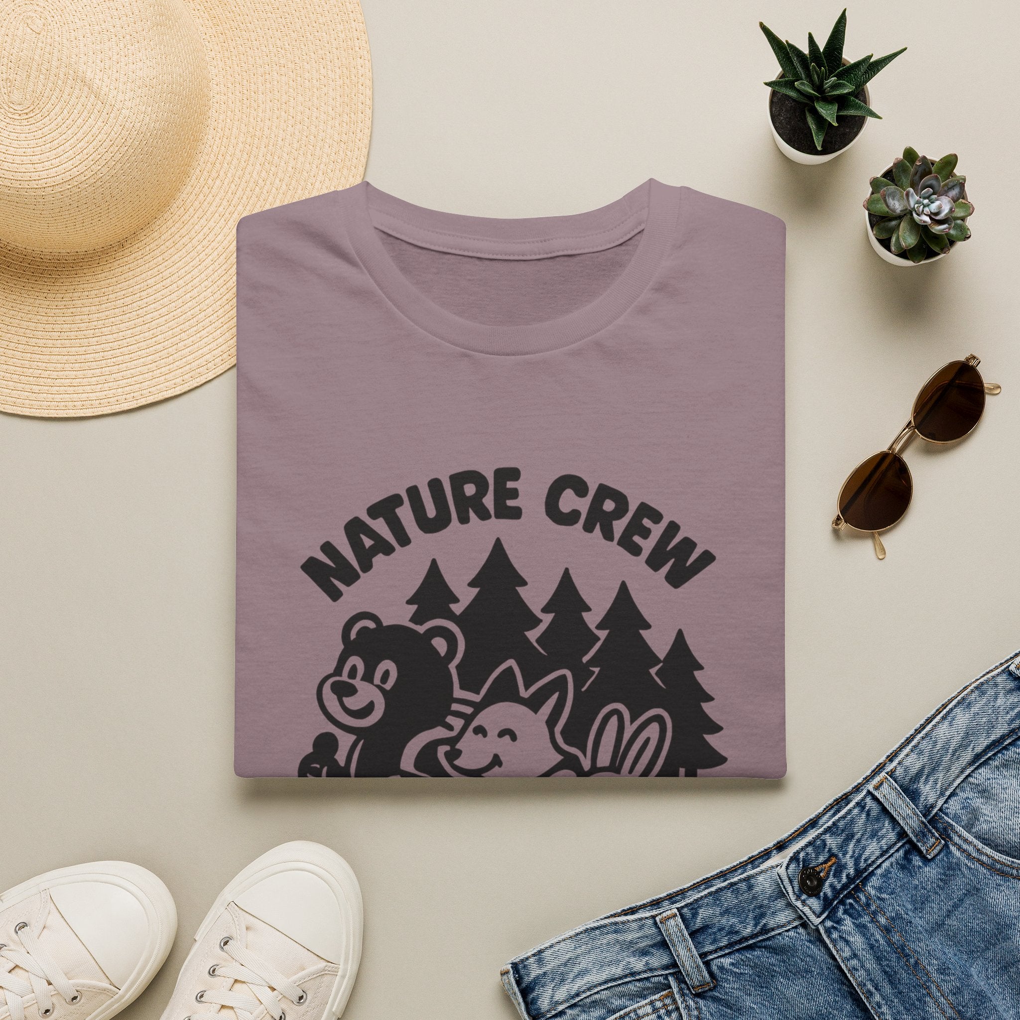 Nature Crew T‑Shirt — Cute Forest Animals Camping Tee