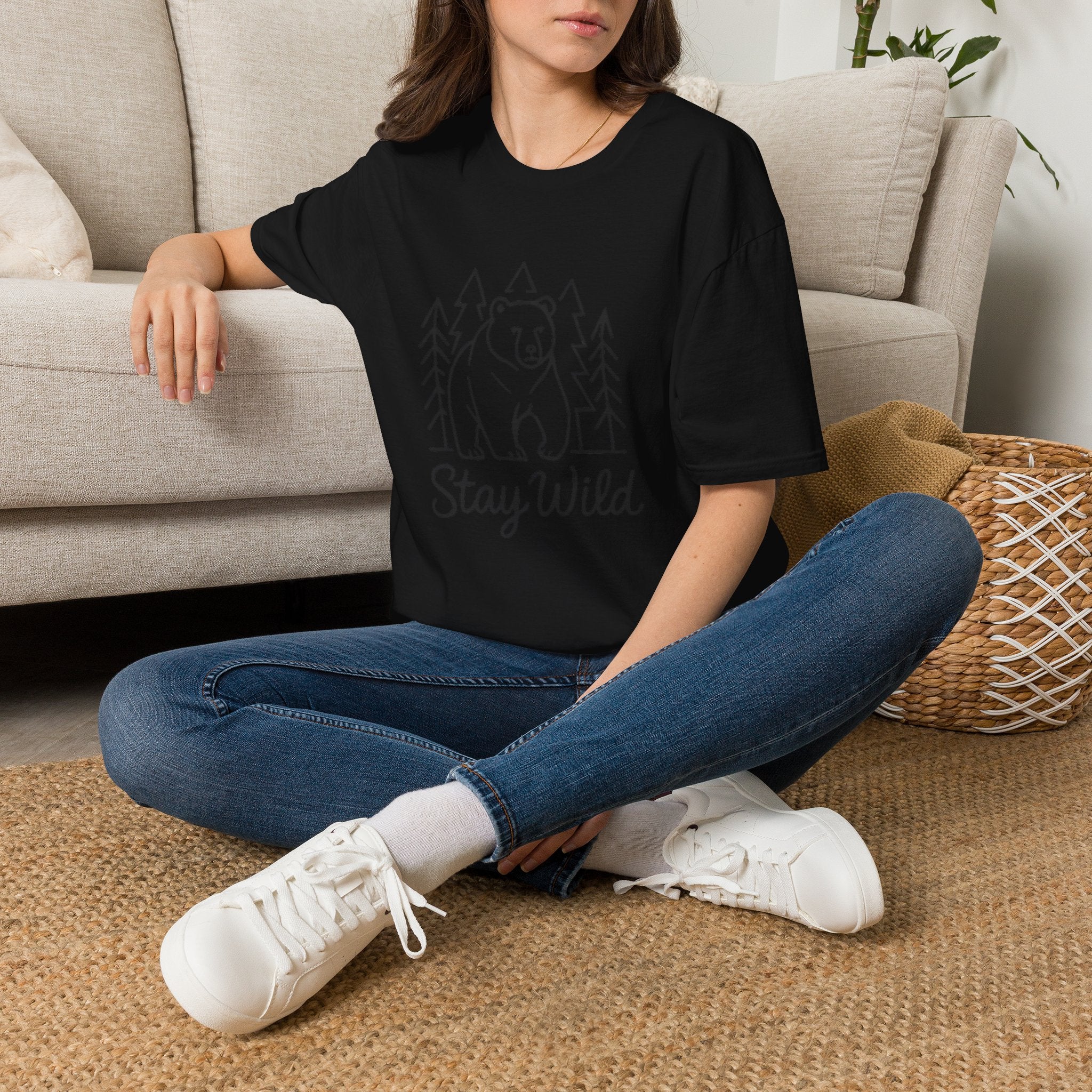 Bear Forest 'Stay Wild' T-Shirt — Adventure Outdoor Nature Tee