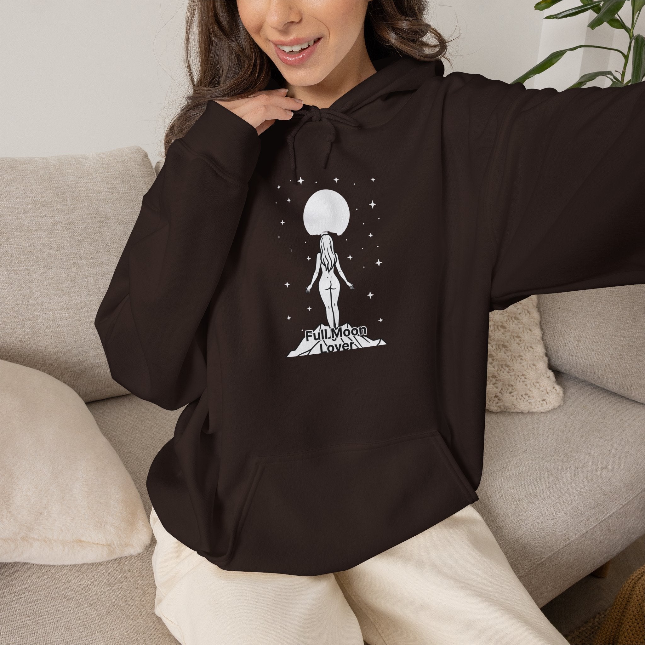 Moon Goddess T-Shirt — Celestial 'Moon Lover' Graphic Tee