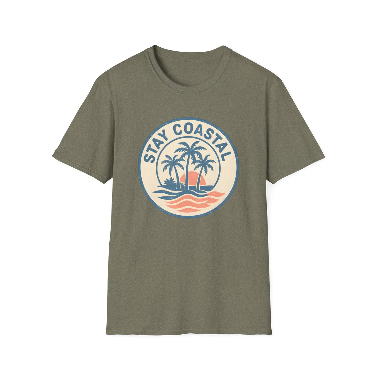 Stay Coastal T-Shirt — Vintage Palm Beach Sunset Tee