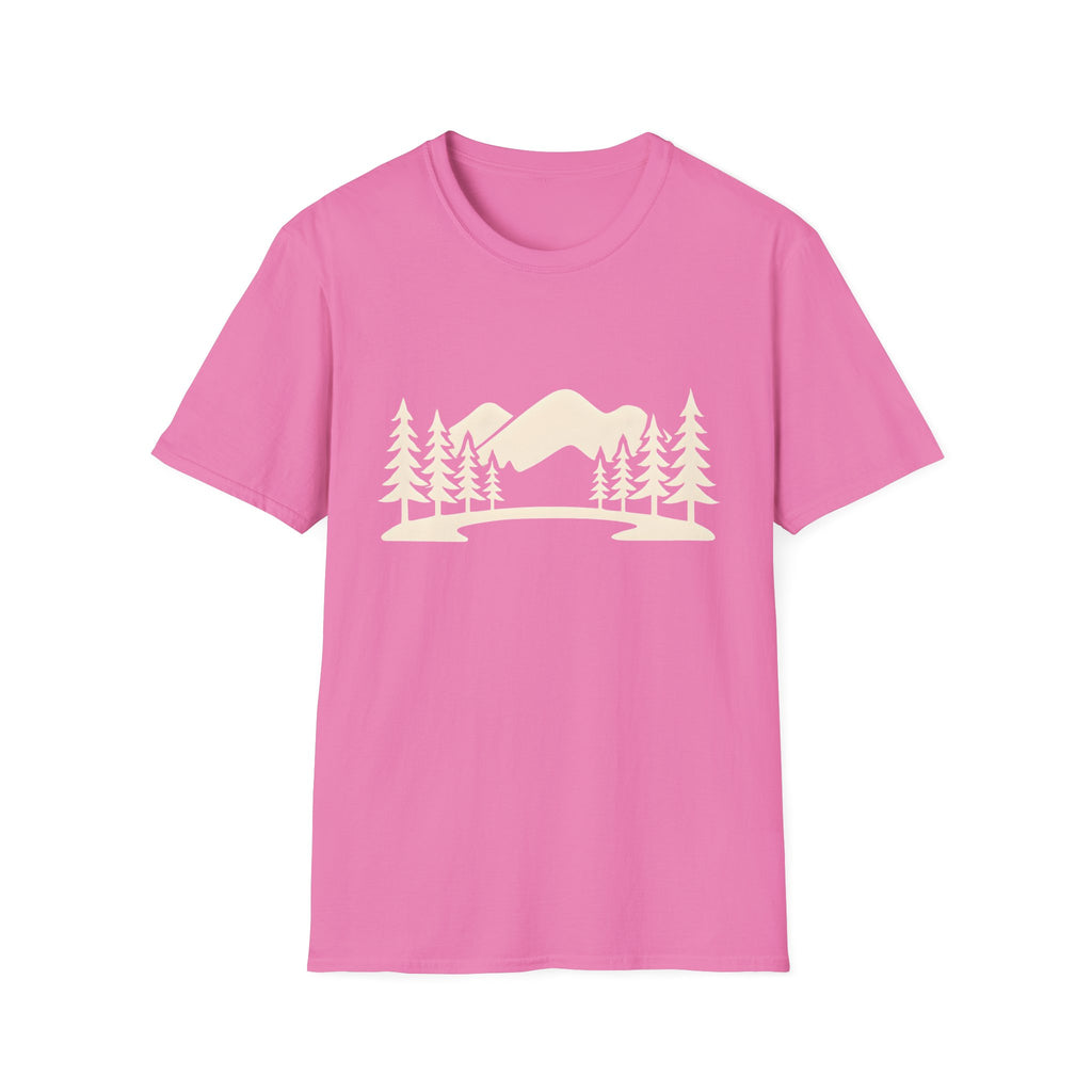 Mountain Pines T-Shirt — Minimal Scenic Forest Graphic