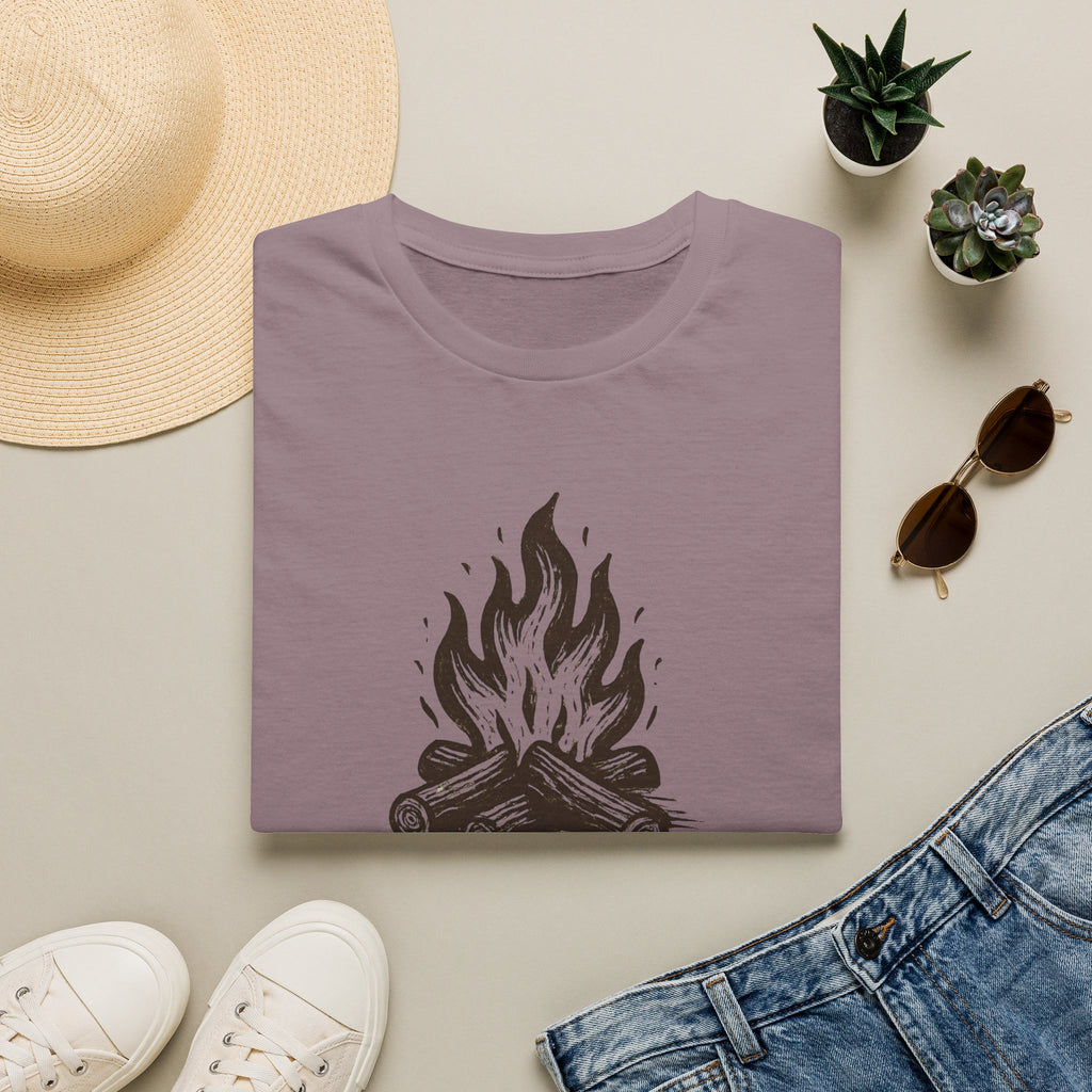 Campfire Graphic T-Shirt — "Home Is Where the Campfire Is" Outdoor Tee