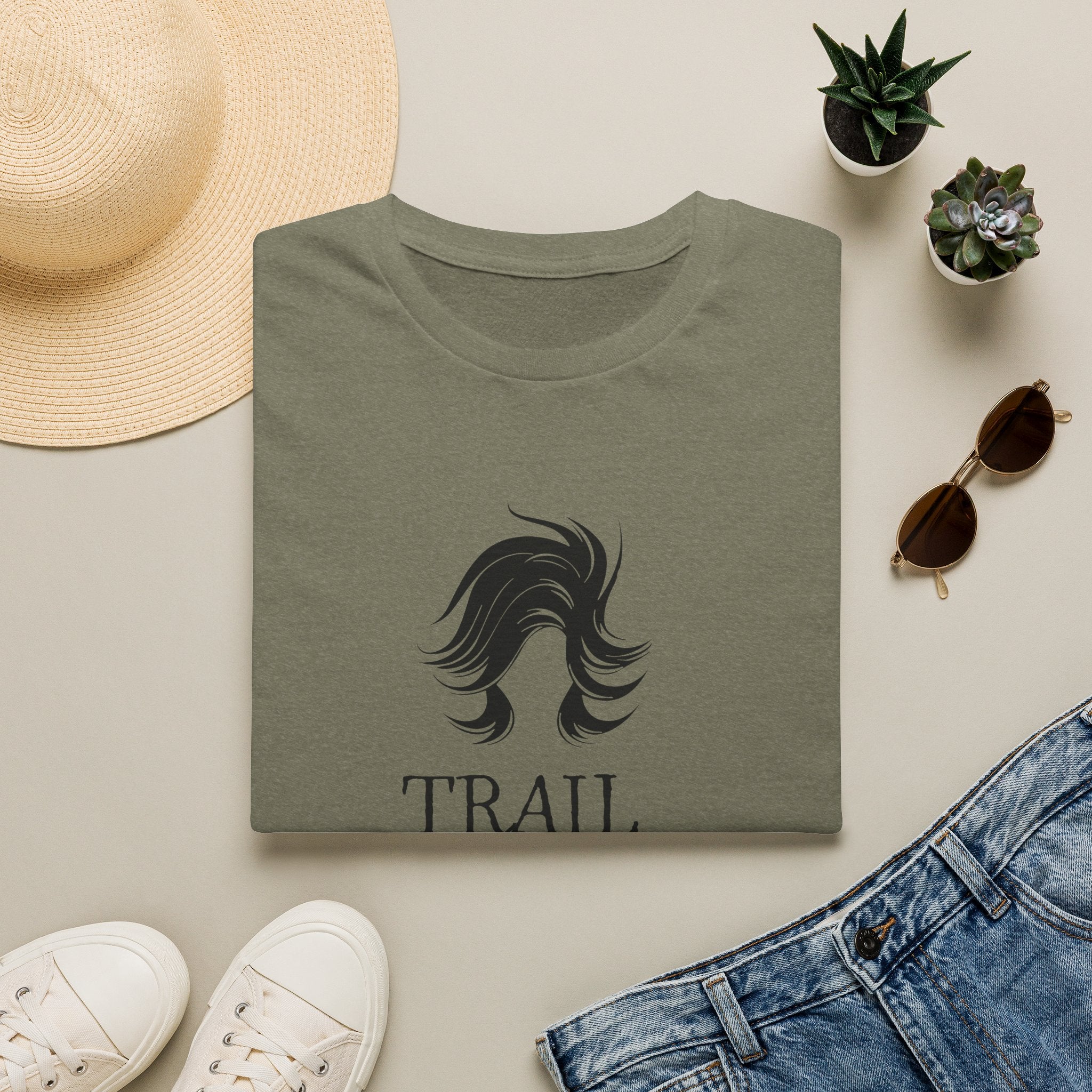 Trail Hair Don't Care T-Shirt — Casual Outdoor Hiking Tee