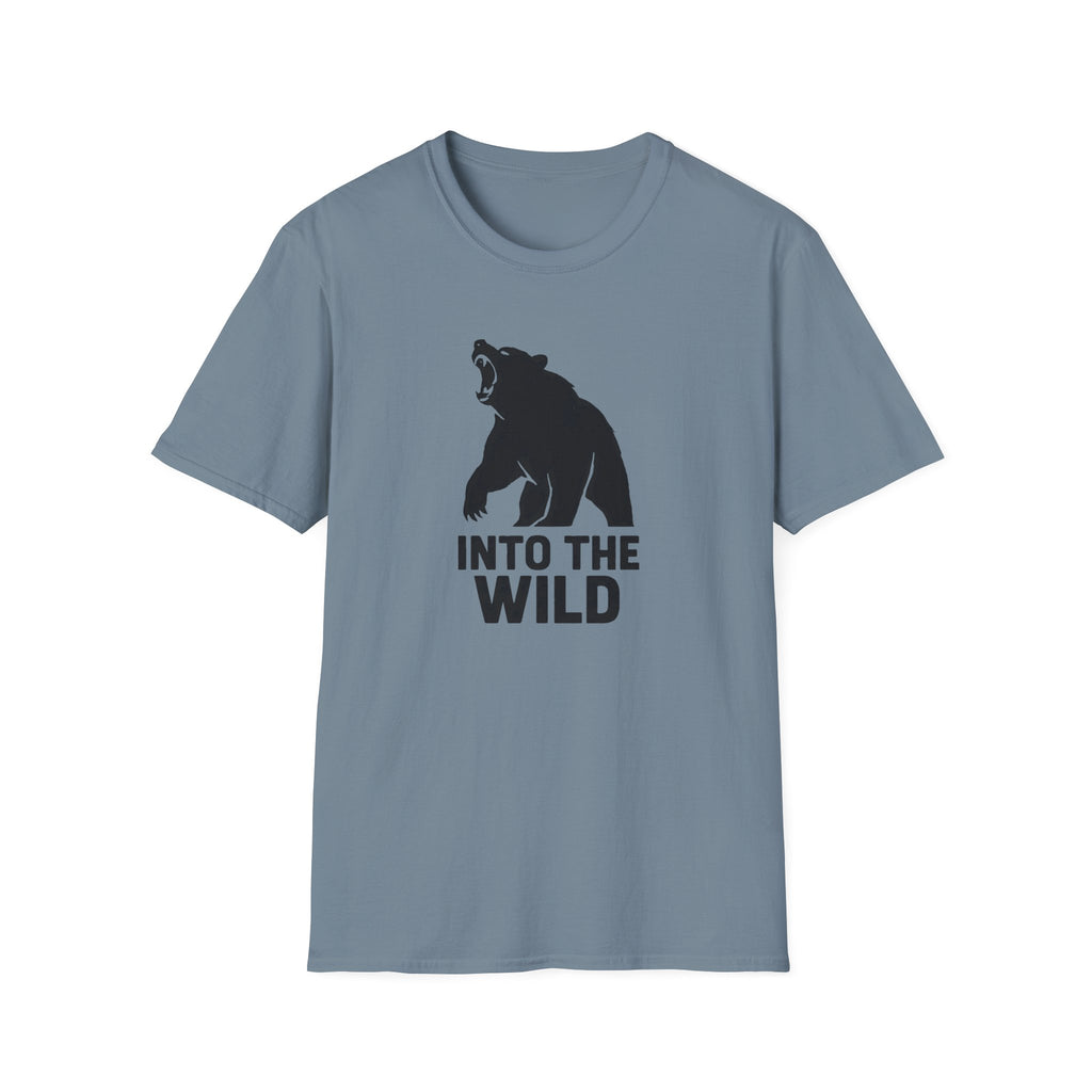 Into The Wild Bear T-Shirt — Outdoor Adventure Graphic Tee